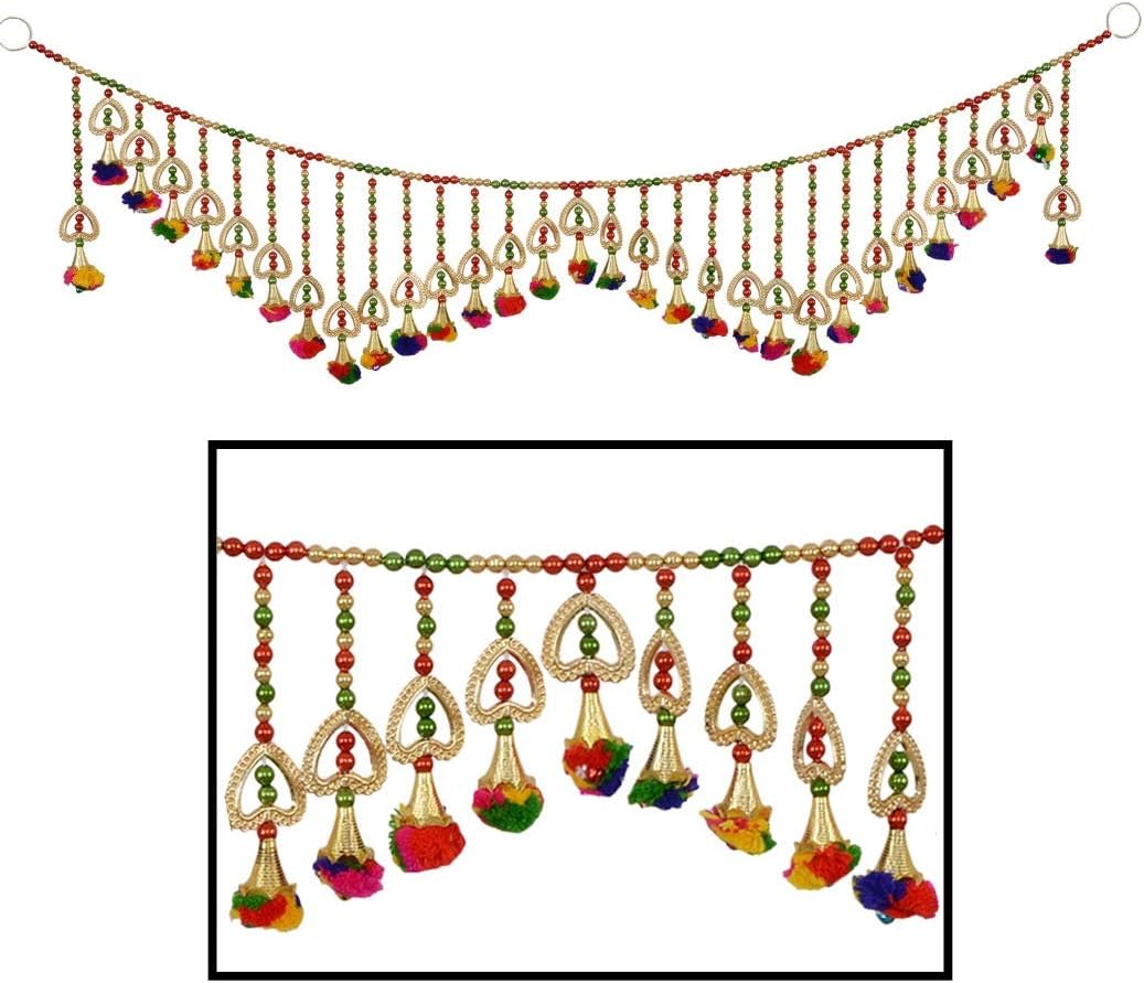 Toran Door Hanging Toran Window Valance Dream Catcher Home Décor interior pooja bandanwaar Diwali gift festival colorful indian handicraft love.TORAN87