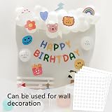 KITHIOM 400 Pcs Double Sided Sticky Dots 10mm Transparent Traceless Removable view 4