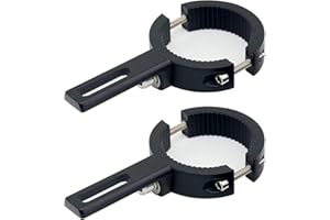 HQTS Motorcycle Spotlight Mount Brackets, Motorbike Tube Clamp Turn Signal Mounting Clamp Fog Light Holder for 1.5"-2.36" ATV UTV Roll Bar (2 Pcs)