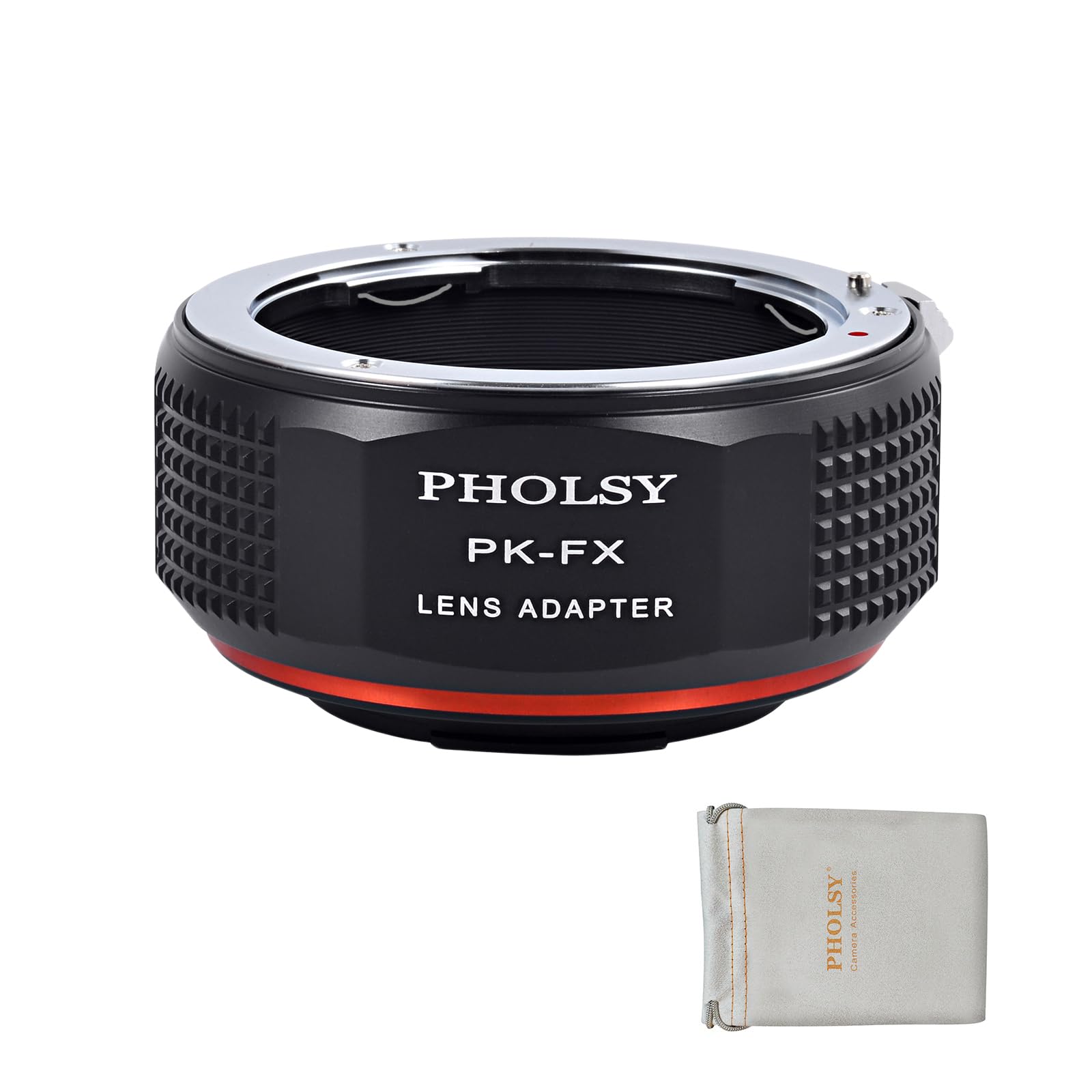PHOLSY PK to FX Lens Mount Adapter Compatible with Pentax K PK Lens to Fujifilm X Mount Camera Body Compatible with Fujifilm X-H2S, X-Pro3, X-T5, X-T4, X-S20, X-S10, X-T30II, X-E4 etc.