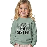 AG AGUU Promoted to Big Sister Sweatshirts Toddler Baby Girl Announcement Big Sis Pullover Crewneck Shirts Fall Tops Clothes