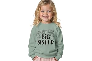 AG AGUU Promoted to Big Sister Sweatshirts Toddler Baby Girl Announcement Big Sis Pullover Crewneck Shirts Fall Tops Clothes