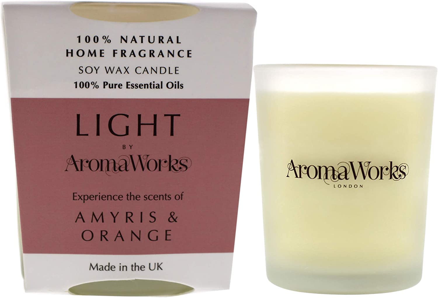 Aromaworks Light 10cl Votive Candle, Amyris & Orange