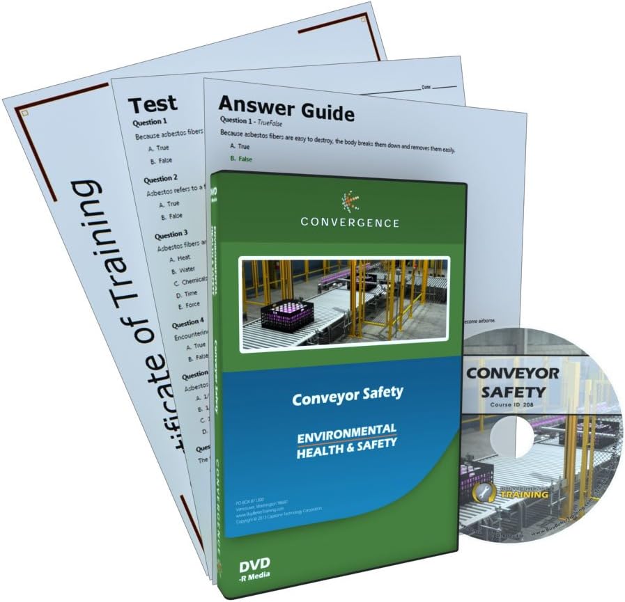 Convergence C-408 Conveyor Safety Training Program DVD, 26 minutes Time