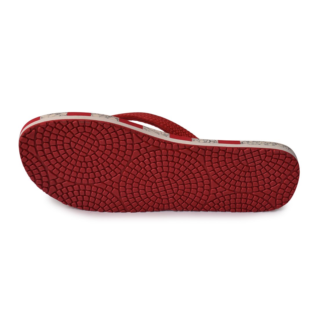 enar women's red color thong-style slippers/flip flops