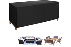 ZCJBRY Outdoor Courtyard Garden Furniture Waterproof Cover 420D Oxford Outdoor Furniture Covers 63" L x 32" W x 28" H /160x80