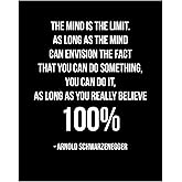 AMERICAN LUXURY GIFTS Envision You Can Do It Quote - Inspirational Typography Wall Art - Motivational Gym, Office & Classroom Decor - 8x10 Unframed Print