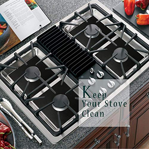 Reusable Gas Stove Burner Covers 10 Pack Upgrade Double Thickness 0.2mm NonStick Stovetop