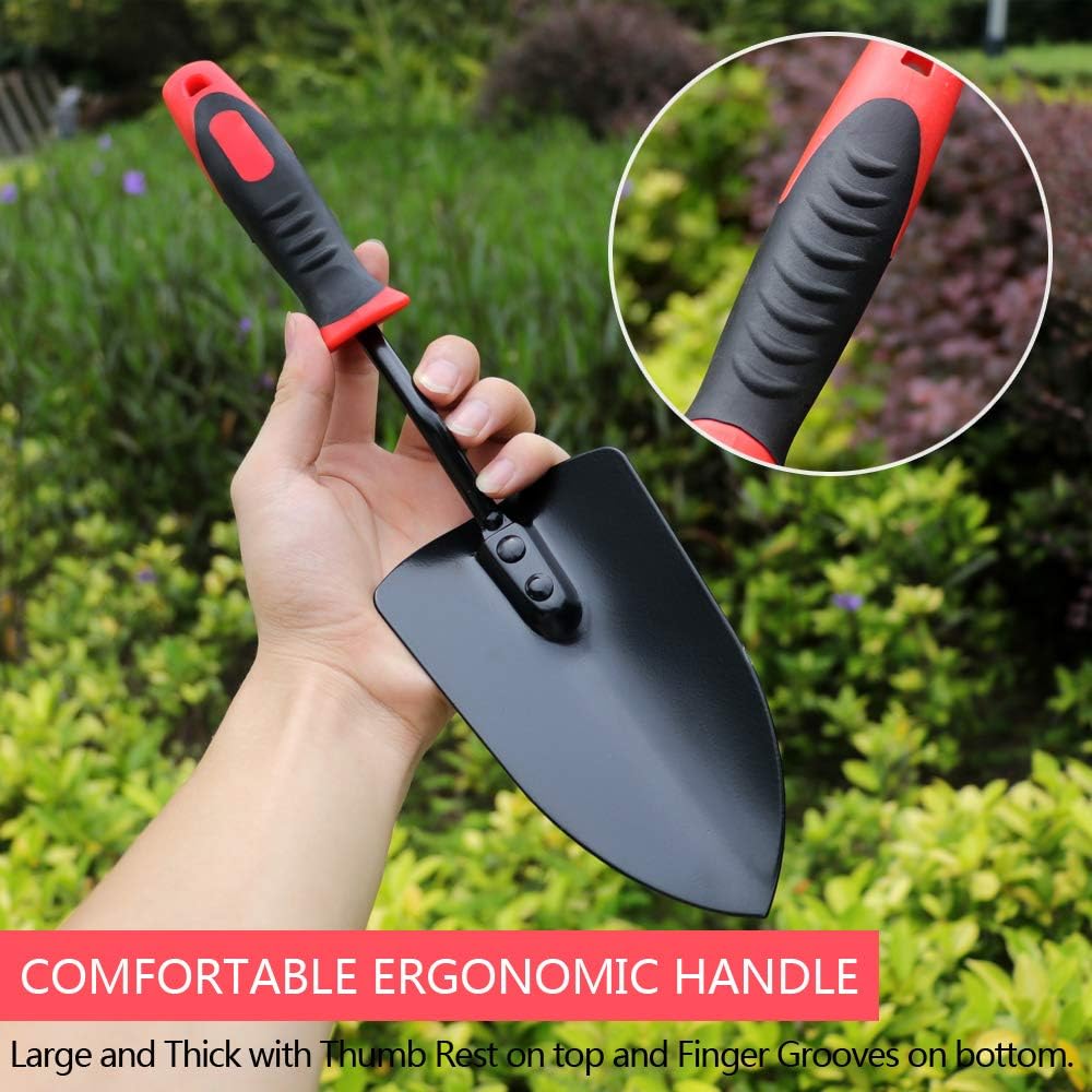Kemaier Garden Trowel - Oversized Metal Garden Hand Shovel, Rust Resistant & Bend-Proof Spade Small Tool : Garden & Outdoor