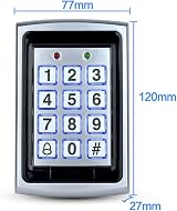 LIBO Smart Home Access Control Keypad RFID Controller 1000 Users 125KHz Keyfobs view 4