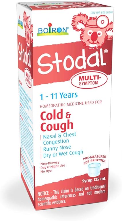 Boiron Stodal Children S Cold Cough Multi Symptom Syrup 125ml Homeopathic Medicine Amazon Ca Health Personal Care