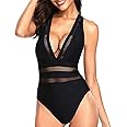 Tempt Me Women Sexy One Piece Swimsuits Deep V Neck Bathing Suits Plunge Hollow Out Swimwear