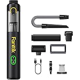Fanttik V8 Mate Upgraded Cordless Car Vacuum, Portable Mini Vacuum with 13000pa Suction Power, 2 Suction Modes, Type-C Charge, Handheld Vacuum for Car, Small Tasks, Keyboards, Office Desk (Black)