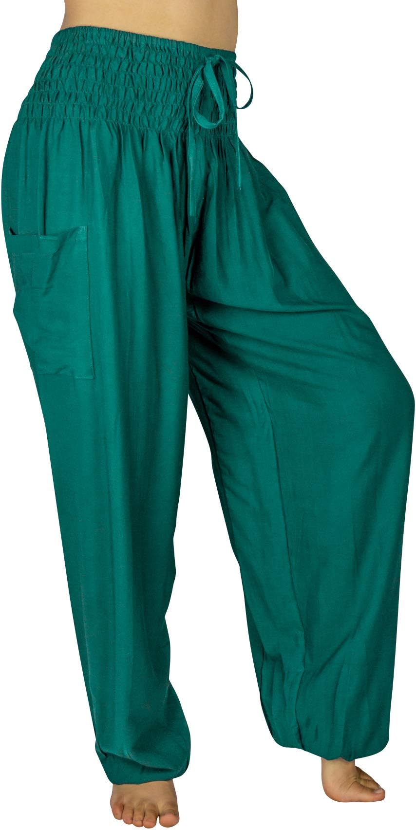 PI Yoga Pants Women's Boutique Lounge and Bohemian, Scrunched Bottom (Stretches from UK Size 4-16)
