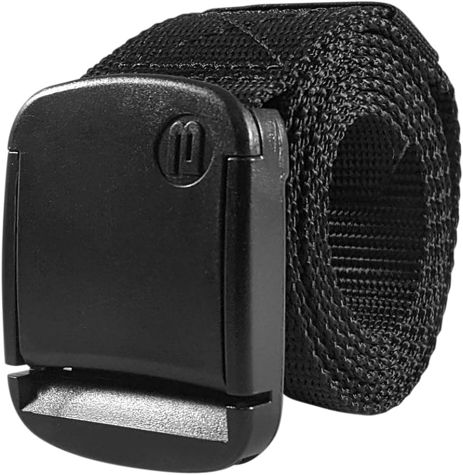 1.5 Inch Wide Men's Nylon Web Belt with High-Strength Adjustable Buckle
