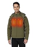 ORORO Men's Heated Jacket with Battery, Heated Coat