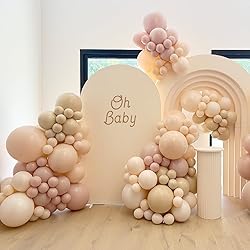 Nude Balloons 12 inch, Beige Latex Balloons 50pcs