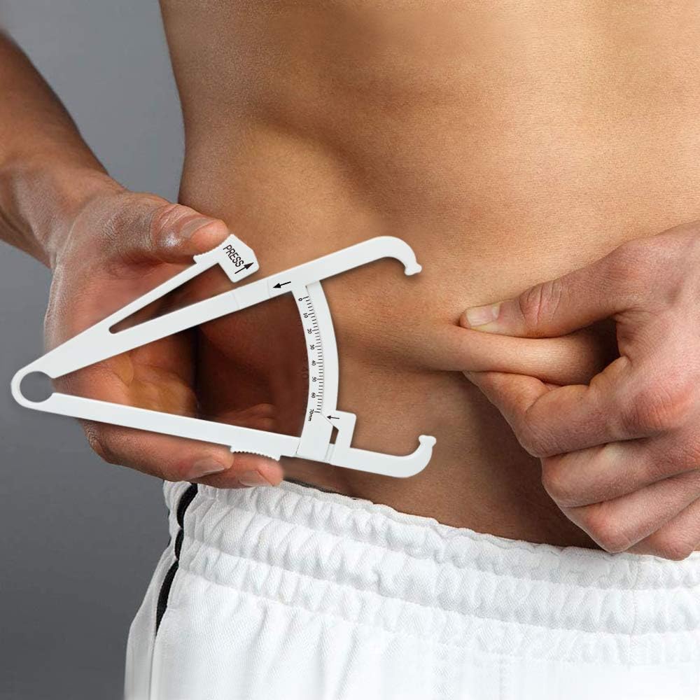 Body Measuring Tape Device with Handheld Body Fat Caliper, Plicometer Skinfold Caliper, BMI Calculator for Men and Women for Fitness and Weight Loss: Health & Personal Care