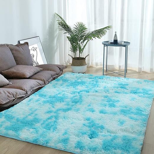 LXZCVZV Rug Piel-Amable No-resbalón Sin Peludas,Alfombra Espesar Suave