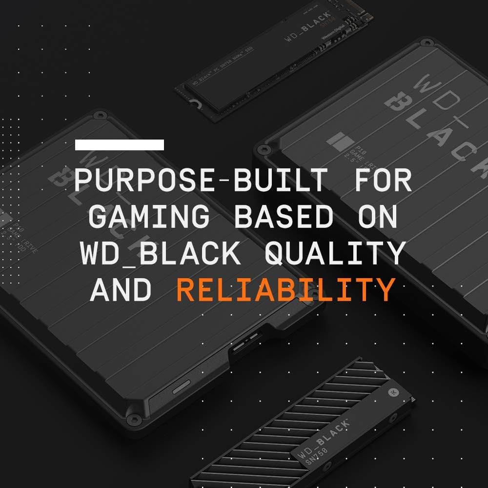 WD_Black 5TB P10 Game Drive for Xbox One, Portable External Hard Drive with 2-Month Xbox Game Pass - WDBA5G0050BBK-WESN: Computers & Accessories