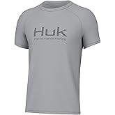 HUK - Kid's Pursuit Solid Short Sleeve Shirt, Fishing Shirt for Kids