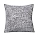 U'Artlines Pillowcase Covers, Slubbed Linen Black White Pillow Case Decorative Cushion Cover Pillowcase for Sofa Pillow Cover