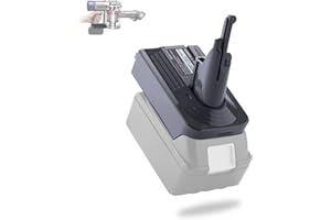 FcotMiue 2-in-1 Battery Adapter to Replace for Dyson V7/V8 Battery Converter Compatible with Makita 18V Lithium Battery to Work for Dyson Cleaner V7 Fluffy Absolute Animal SV11,V8 SV10(Adapter ONLY)