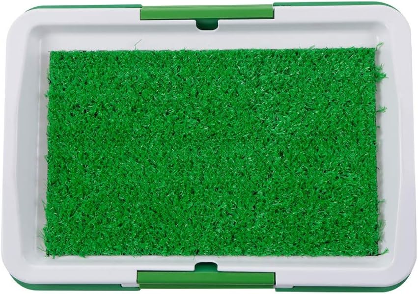 LT Dog Litter Box Pad Pet Training Toilet Synthetic Grass Mesh Tray 3 Layer Potty For Indoor Outdoor