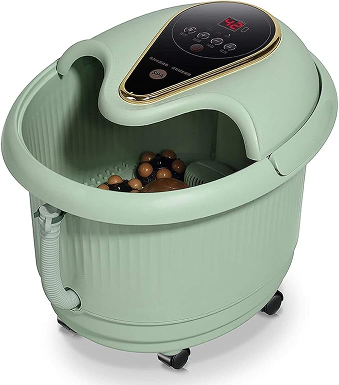 XIXIANDASHA Foot Spa Massager, Heated Foot Bath with 6 Massaging