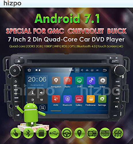 Android-71-Car-Stereo-DVD-Player-For-GMC-Chevy-Silverado-1500-2012-GMC-Sierra-2011-2010-7-inch-Quad-Core-Double-Din-In-Dash-Touchscreen-FMAM-Radio-Receiver-Navigation-Bluetooth-with-Backup-Camera