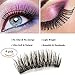 Magnetic False Eyelashes[No Glue], Cover the entire eyelids,Three Magnets, Premium Quality False Eyelashes Set for Natural Look & Handmade 4 PCS (3-magnetic)
