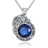 LONAGO Zodiac Sign Necklace Celestial Constellation Necklace Horoscope Astrology Zodiac Pendant Necklace Gift for Women