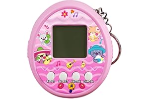 Electronic Key Chain,Funny Virtual Animal Pet Toy Digital Pet Game Machine | Portable Digital Game Keychain Keyring for Child