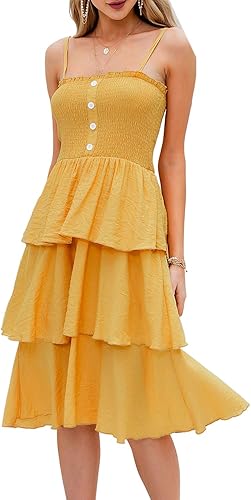 white linen ruffle dress