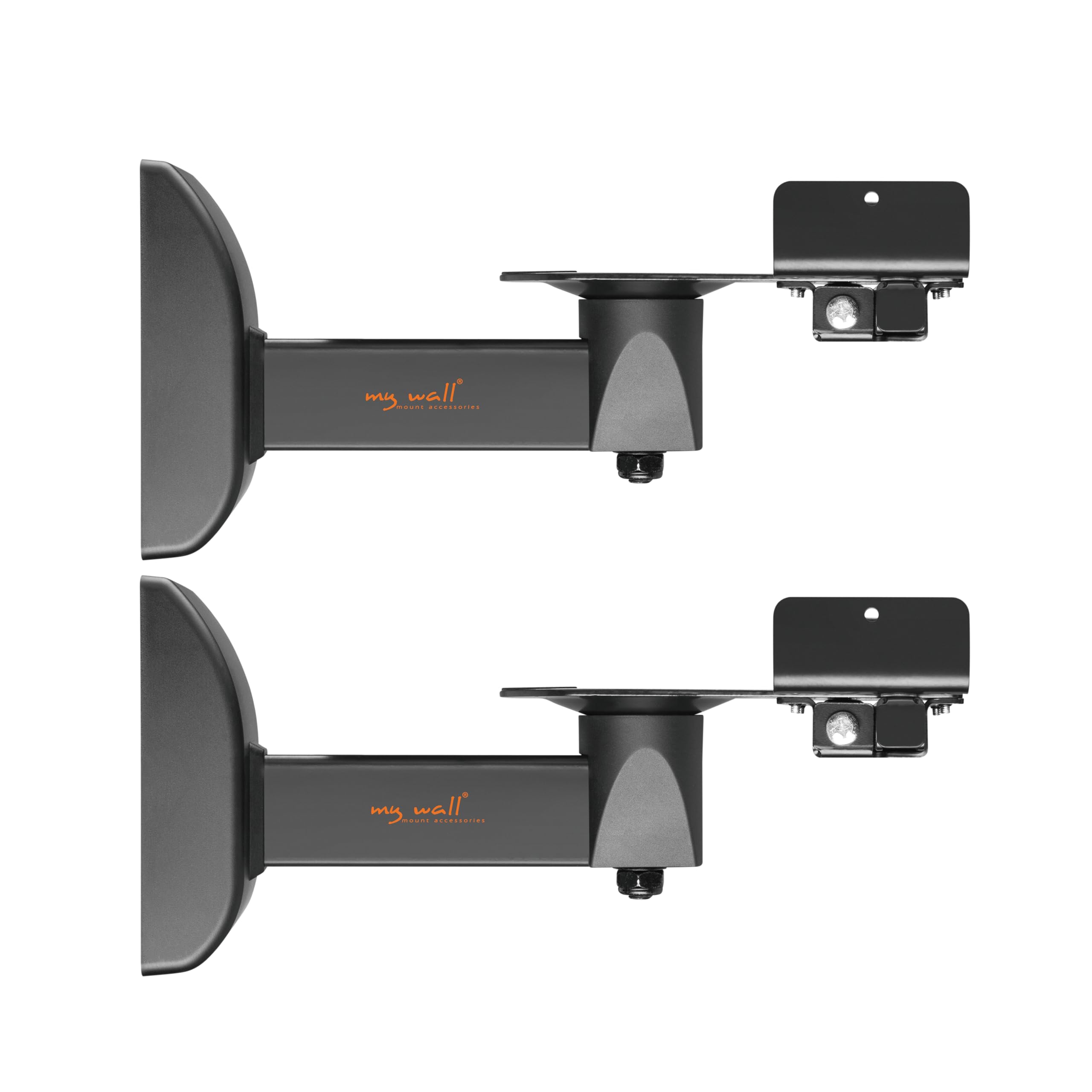 myWall HB7L Speaker Wall Mount Universal Wall Mount for Speakers Tilting and Swivelling Bracket for Boxes with Load up to 15 kg Set of 2