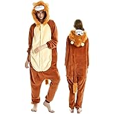 VIVUHTCC Unisex Adult Onesie Halloween Costume Plush Cosplay Christmas Pajamas Homewear