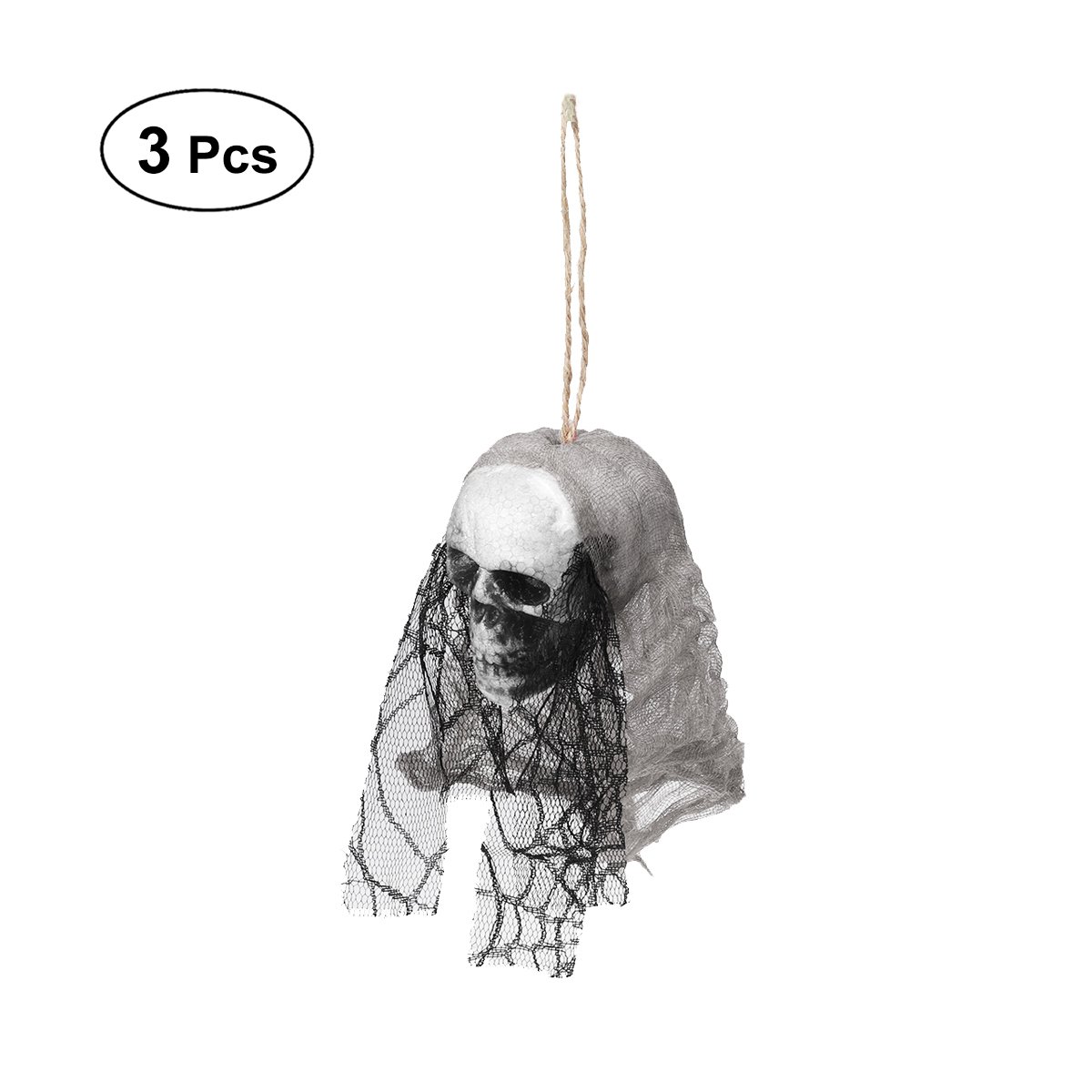 Buy 3pcs Halloween Creepy Scary Hanging Skull Skeleton Ghost