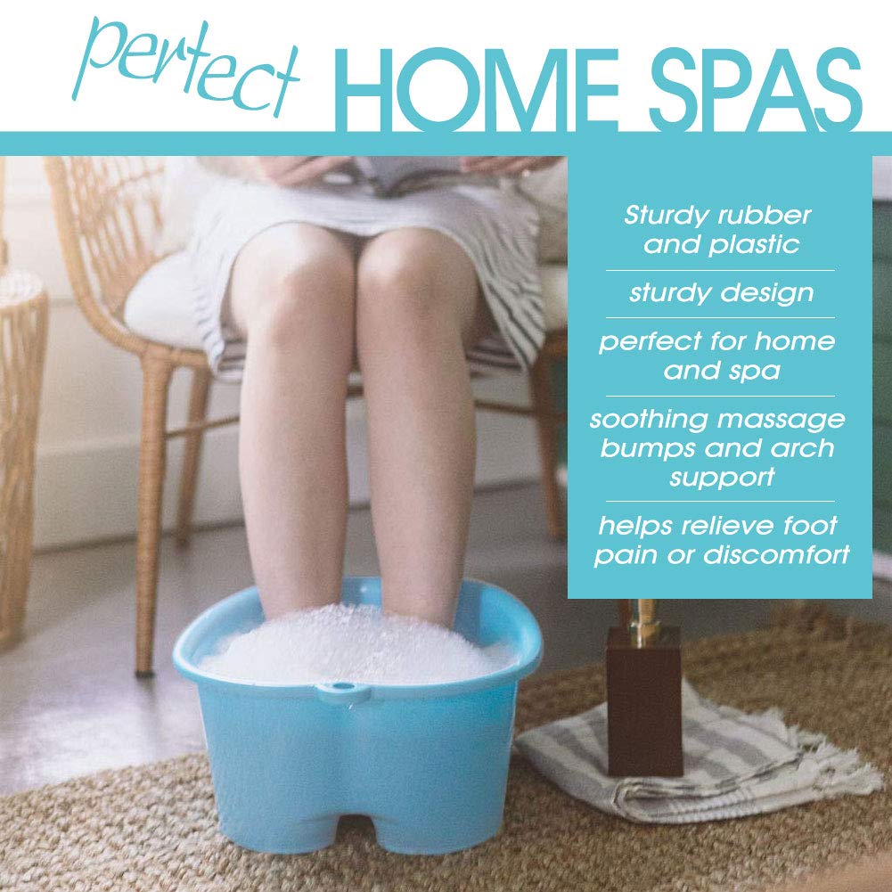 Foot Soaking Bath Basin, Large Size Feet Massager Tub, At Home Spa Pedicure Treatment: Beauty