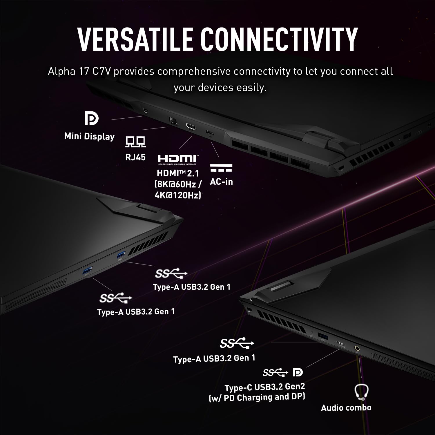 MSI Alpha 17 Laptop: Ryzen 9 7945HX, GeForce RTX 4070, 17.3
