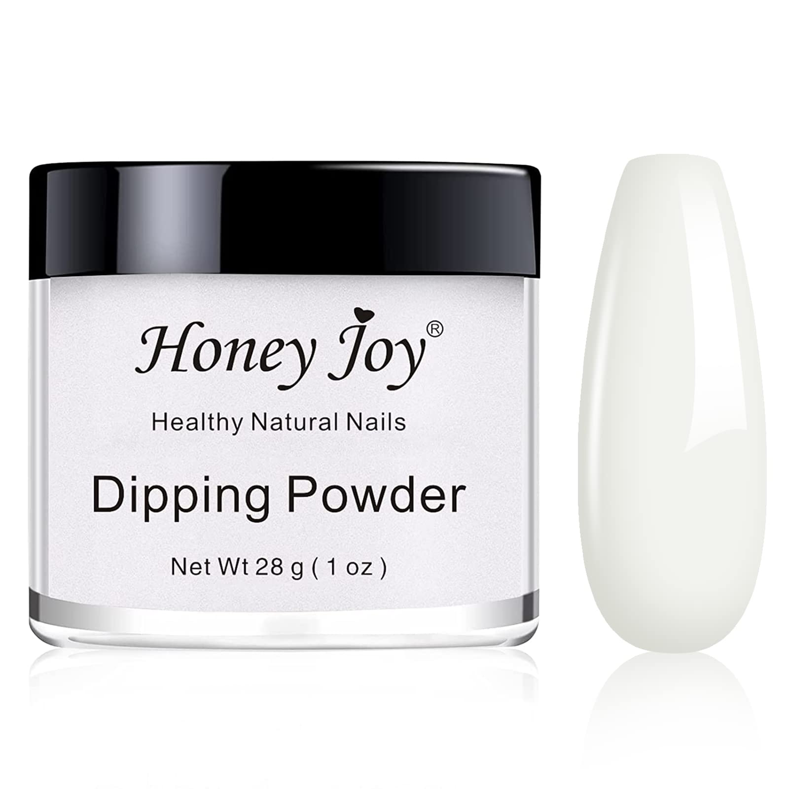 28g/Box Fine Dipping Powder French Manicure Foundation Colors Pink and White Dip Powder Nails,No UV Led Cure,0.98oz per box,Natural White