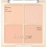 Dasique Blending Mood Cheek #01 Warm Blending l Cruelty-Free l 4 Blendable Shades in Lightweight, Long-lasting, Smooth Powder