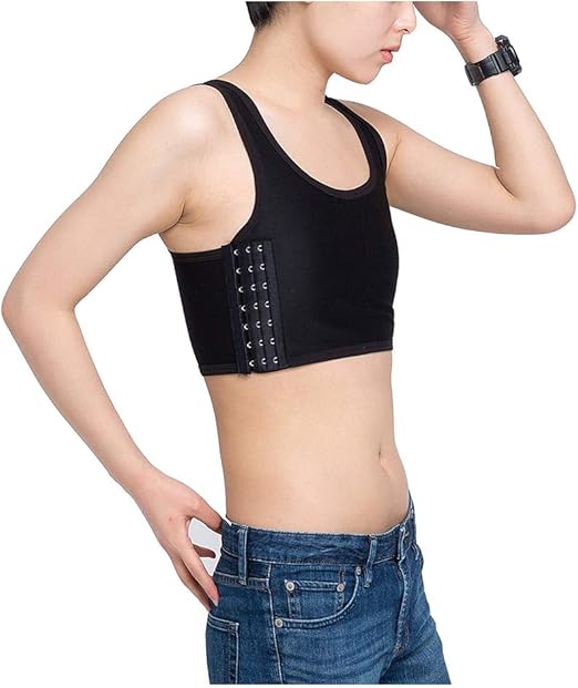 Jolie Tomboy Chest Binder Short Tank Top Women Lesbian Slim Fit Sports
