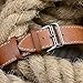 Valkit for Apple Watch Band - iWatch Bands 42mm Genuine Leather Strap iPhone Smart Watch Band Bracelet Replacement Wristband with Stainless Steel Adapter Clasp for Apple Watch 2 1, Single Tour - Brown