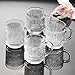 Renaissance Collection 10 Ounce Coffee/Tea Glass Mugs (Set of 4)