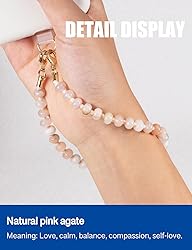 Handmade Natural Gemstone Crystal Beaded Charm Cell