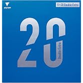 VICTAS Table Tennis Rubber V>20 Double Extra Soft Back Black (0020), 1.8 200080