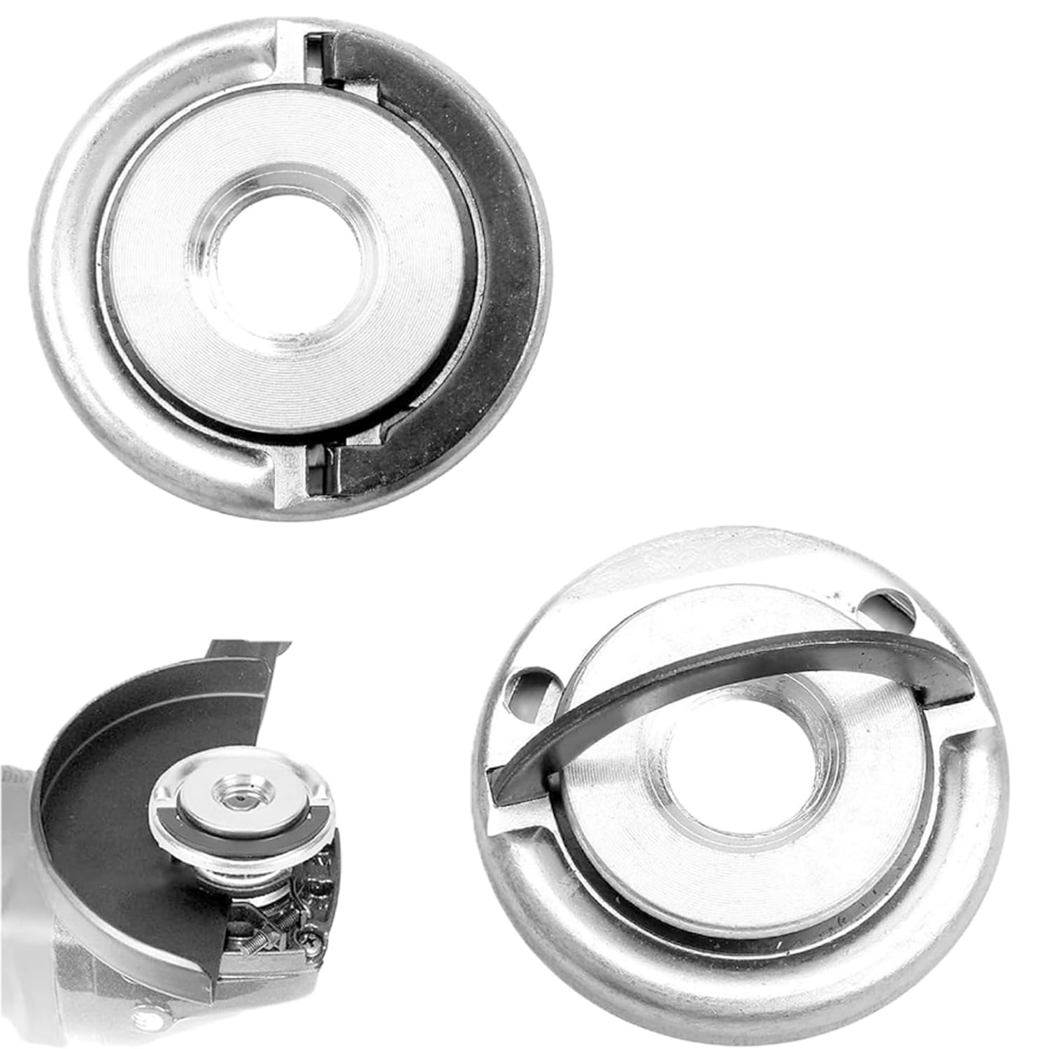 JOYVOX 2 Pcs M14 Quick Release Self Locking Flange Nut - Alloy Steel, Easy Installation, Secure Fit, Compatible with Various Angle Grinders