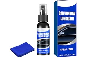 FeiYeup 60ml Car Window Lubricants Door Glass Lifting Agent Strips Belt Seal Softening Agent with Cloth Window Track Cleaner 