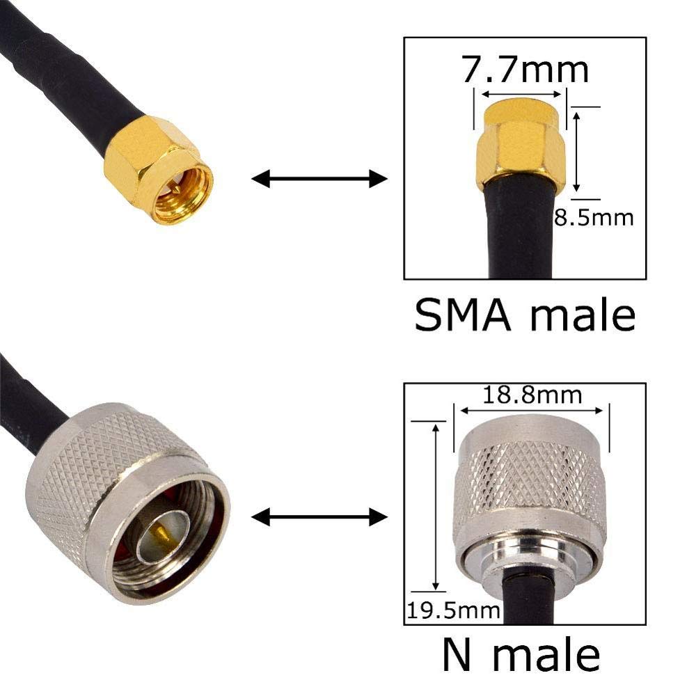 49,2 piedi YILIANDUO Cavo coassiale RF con antenna bidirezionale da