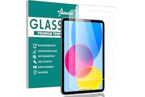 avakot 2 Pack Tempered Glass Screen Protector for iPad 10th Generation 10.9" 2022 | Screen Protector for iPad 10.9 Inch 2022 Tempered Glass Film for iPad 10 Gen Touch Sensitive Anti-Scratch